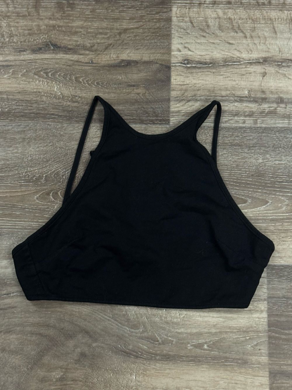 Tiger Mist Black Tie Cropped Top Women’s Small
